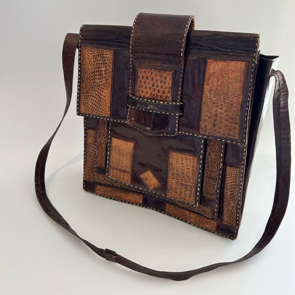 Reptile shoulder bag - Picture 2 of 12